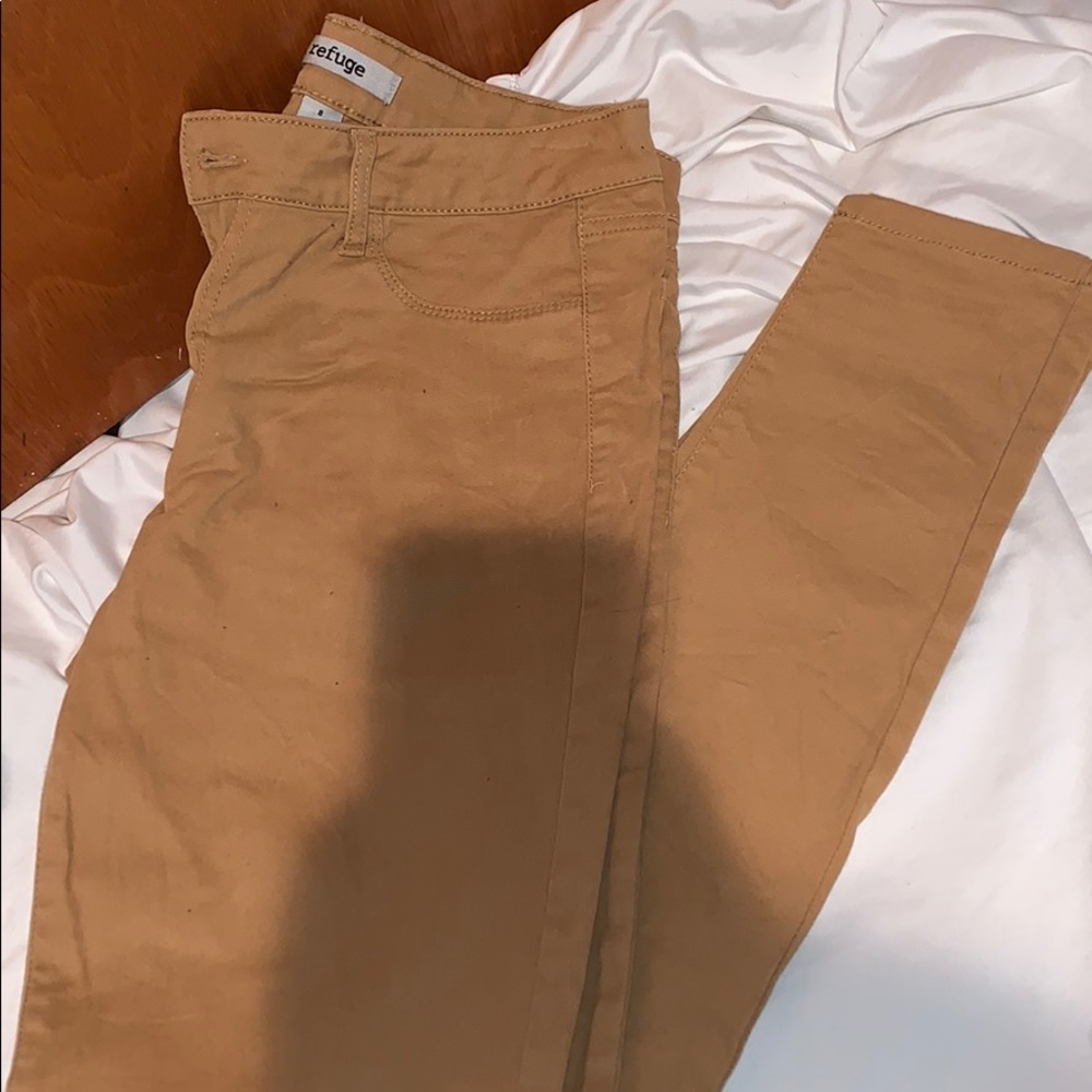 Mustard yellow skinny jeans